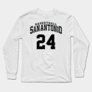 San Antonio Basketball - Player Number 24 Long Sleeve T-Shirt